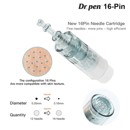 16-Pin Kartuschen für Dr. Pen M8 (10 Stück) – Produktansicht 3