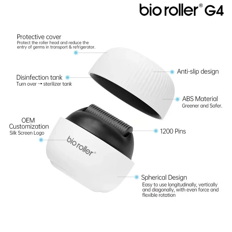 Bio Roller G4 Derma Roller für Haut & Haar (1200 Pins) – Produktansicht 7