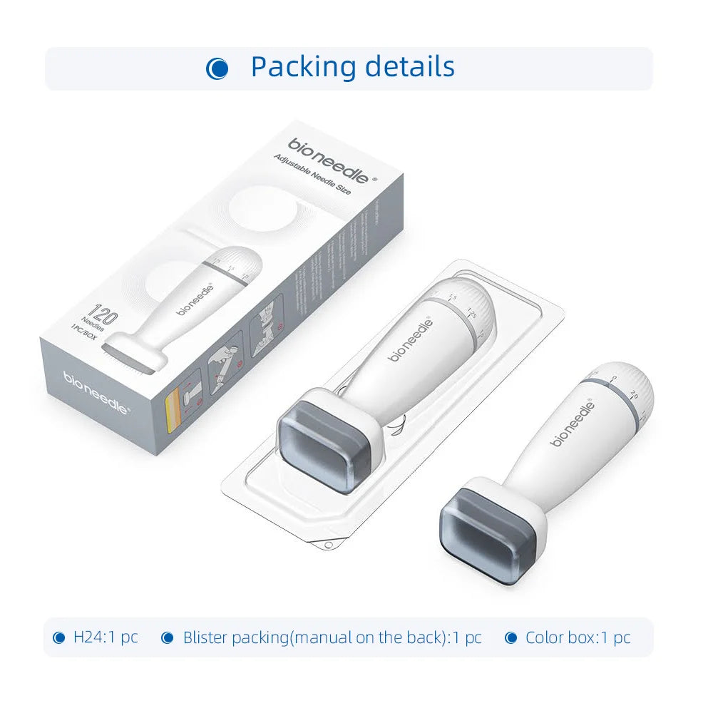 Bio Needle Derma Stamp – einstellbar, für Haarwuchs – Produktansicht 2