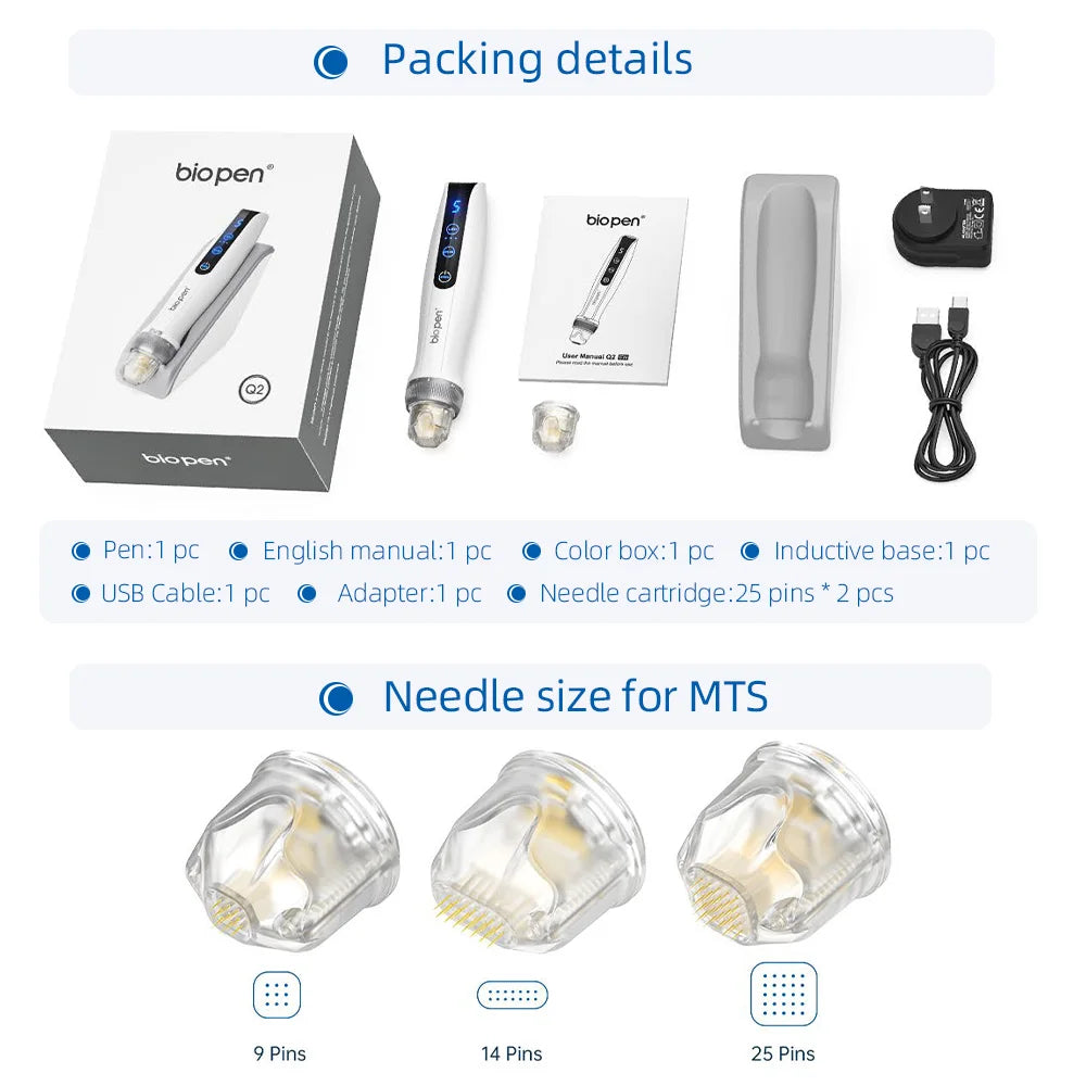 Bio Pen Q2 – 3-in-1 Pen mit LED und Mikrostrom – Produktansicht 2