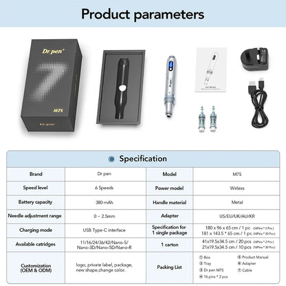 Dr. Pen M7S Microneedling Pen mit 22 Kartuschen – Produktansicht 8