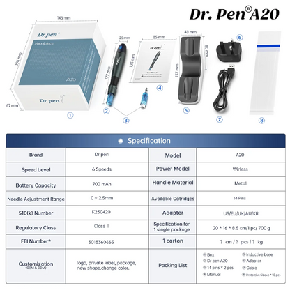 Dr. Pen A20 Advanced Microneedling Pen – Produktansicht 8